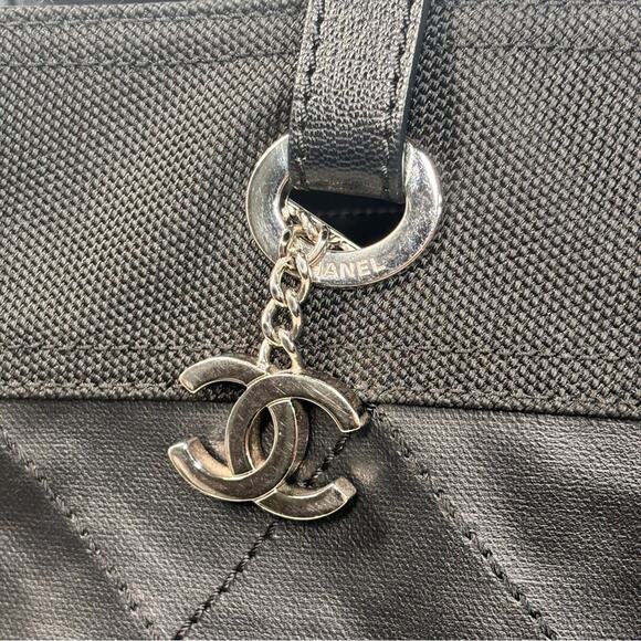 Chanel Black Quilted Paris Biarritz Tote Bag GM✨ - Picture 9 of 13